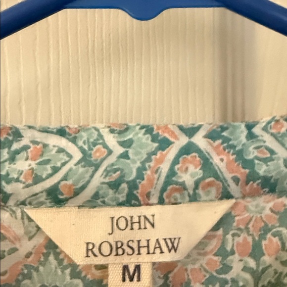 John Robshaw Teal and Coral Patterned Garment - Picture 2 of 2